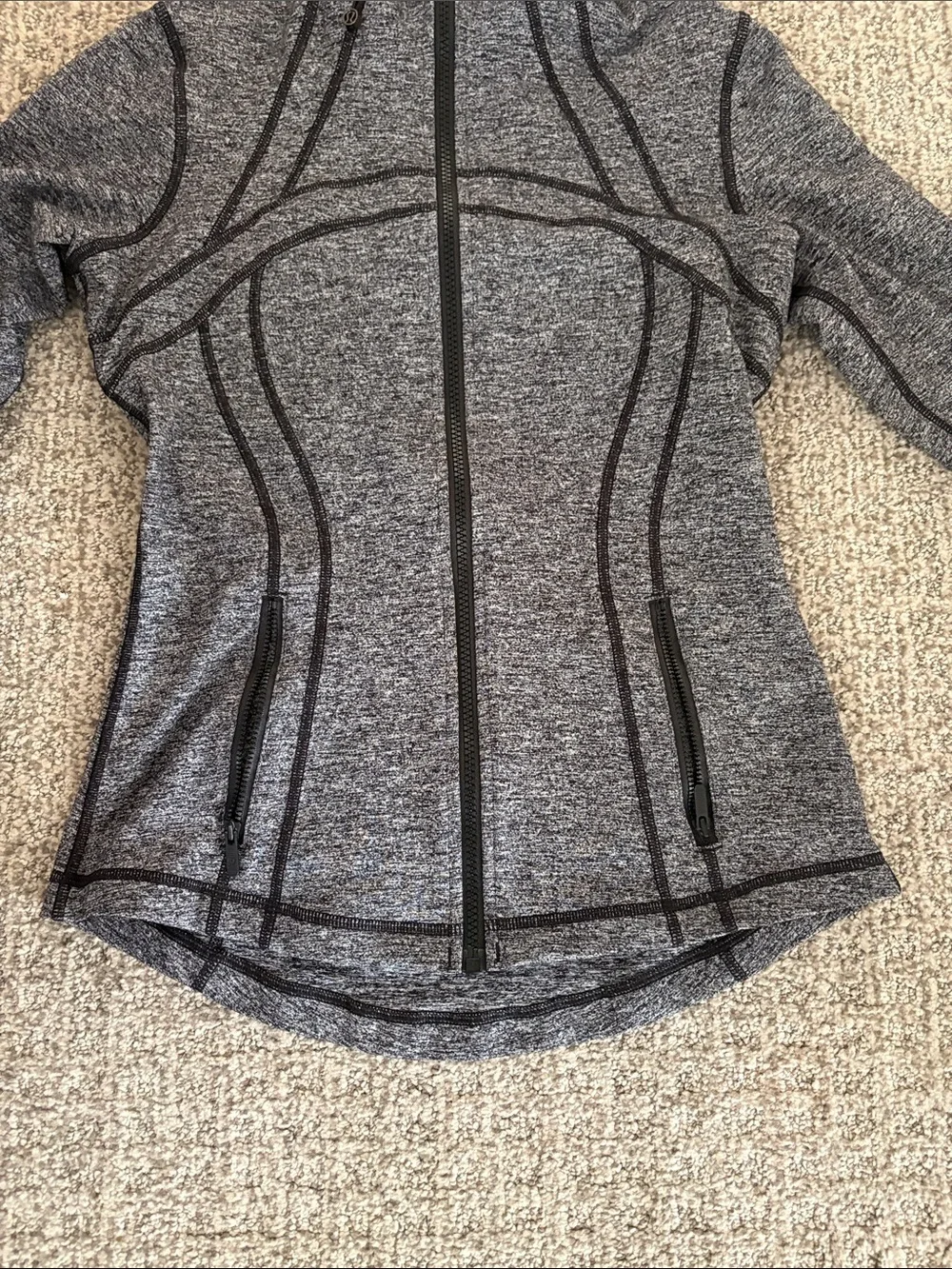 Lululemon Women's Gray Full-Zip Athletic Jacket